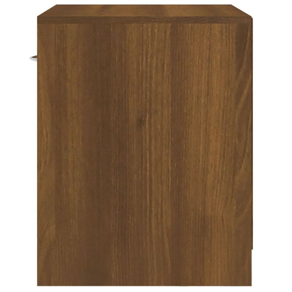 Bedside Tables Bedside Cabinets 2 Pcs With Drawer Brown Oak