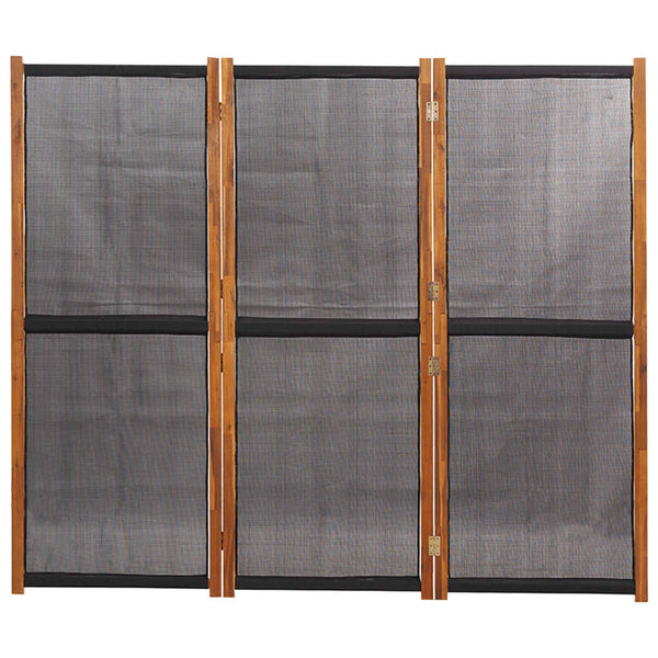 Screens & Room Dividers 3 Panel Room Divider Black 210X180 Cm