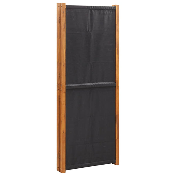 Screens & Room Dividers 4 Panel Room Divider Black 280X180 Cm