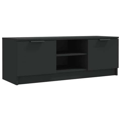 TV Stands & Entertainment Units Tv Cabinet Black 102X35x36.5 Cm Engineered Wood