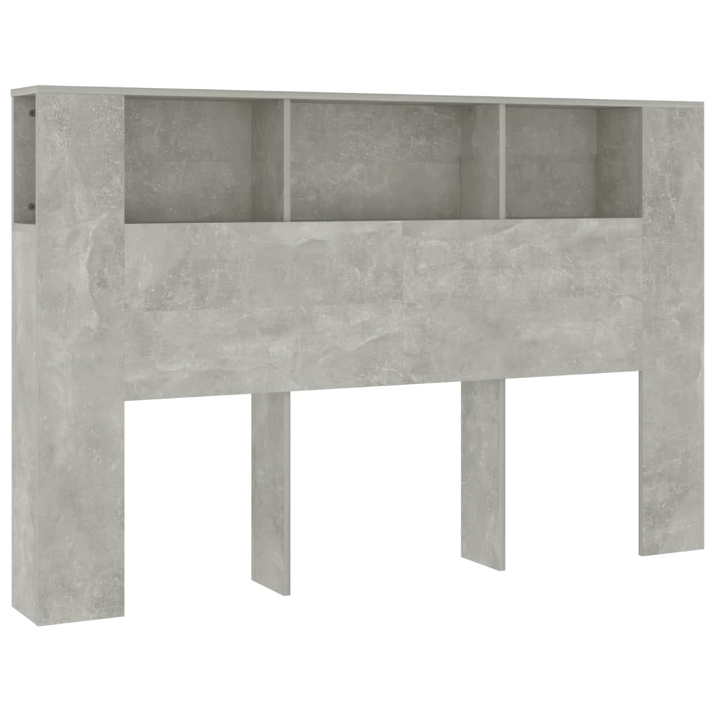 Headboards & Footboards Headboard Cabinet Concrete Grey 160X18.5X104.5 Cm