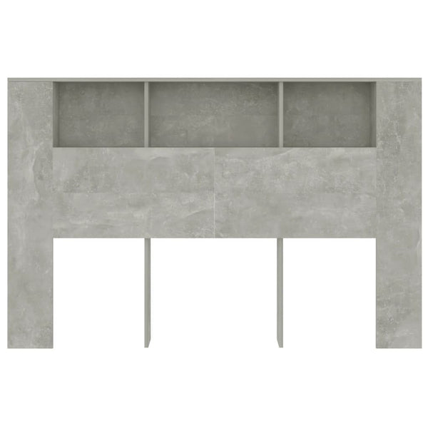 Headboards & Footboards Headboard Cabinet Concrete Grey 160X18.5X104.5 Cm