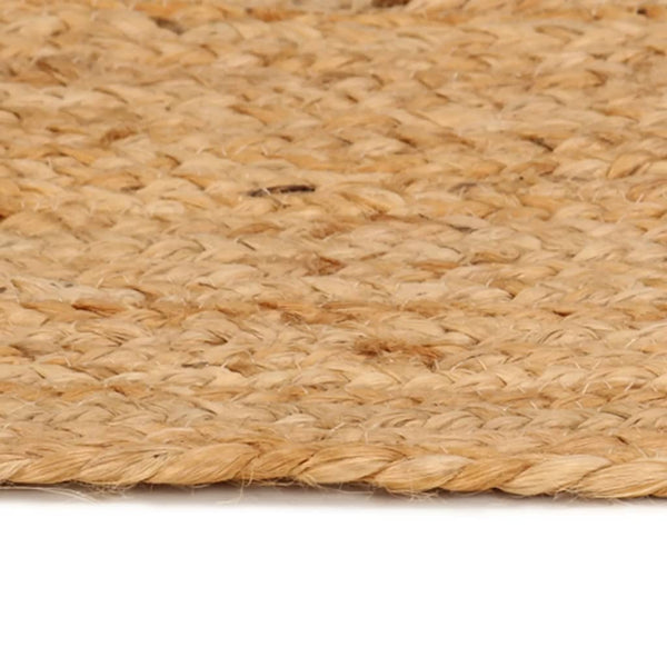 Rugs Area Rug Braided Jute 210 Cm Round