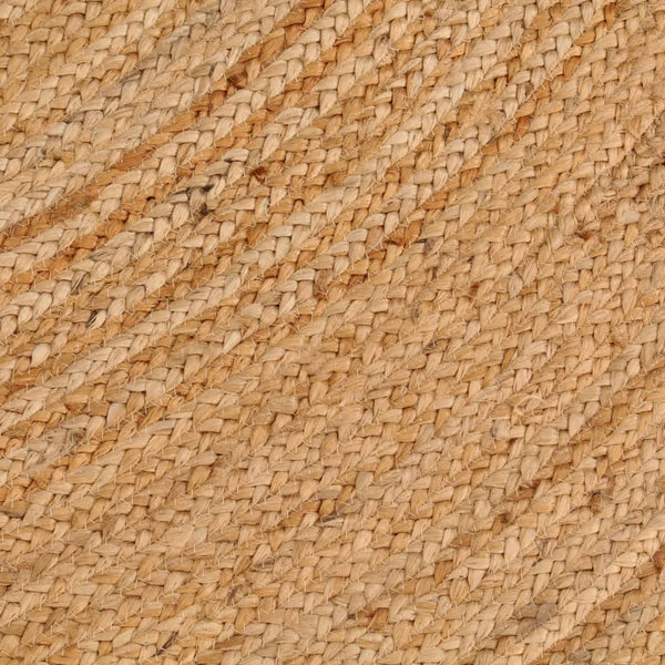 Rugs Area Rug Braided Jute 210 Cm Round