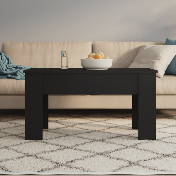 Coffee Tables Coffee Table Black 101X49x52 Cm Engineered Wood