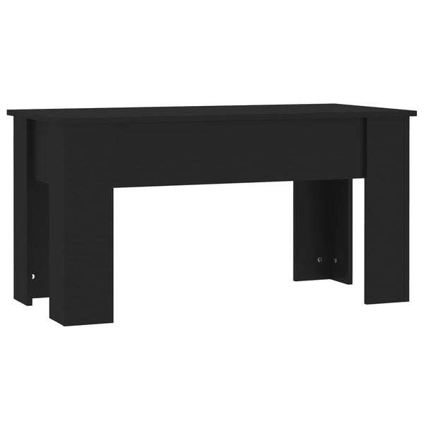 Coffee Tables Coffee Table Black 101X49x52 Cm Engineered Wood