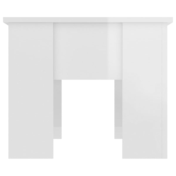 Coffee Tables Coffee Table High Gloss White 79X49x41 Cm Engineered Wood