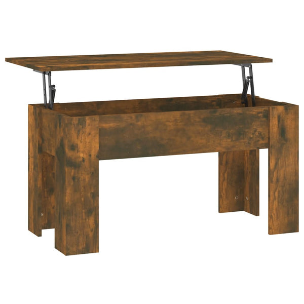 Coffee Tables Coffee Table Smoked Oak 101X49x52 Cm Engineered Wood