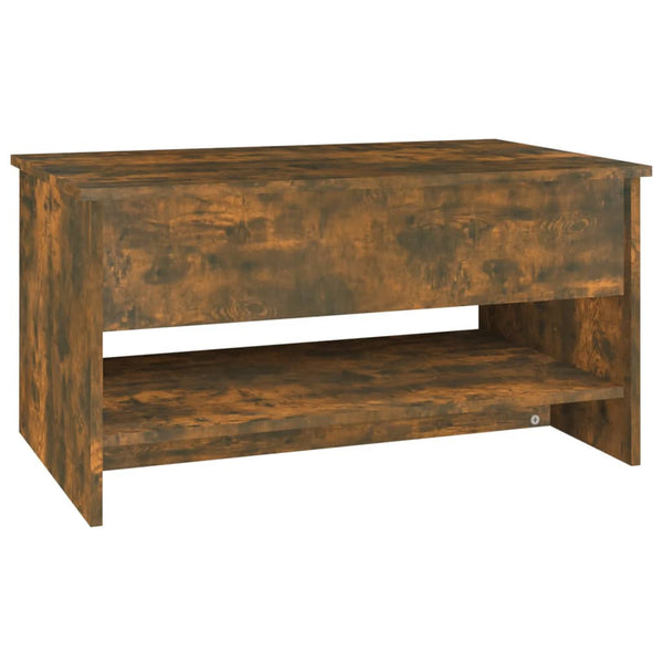 Coffee Tables Coffee Table Smoked Oak 80X50x40 Cm Engineered Wood