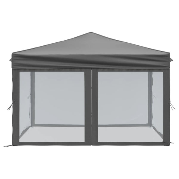 Gazebos & Pergolas Folding Party Tent With Sidewalls Anthracite 3X3 M