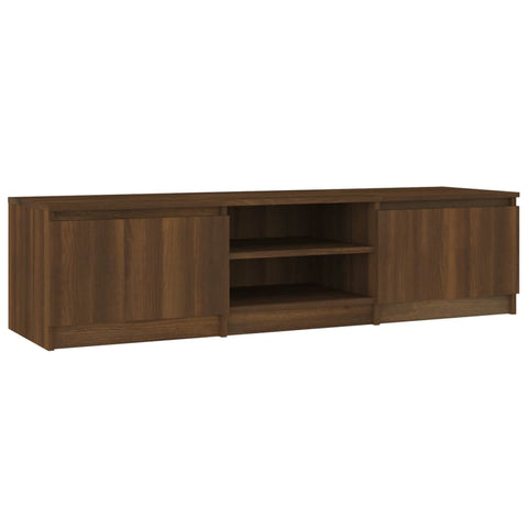 TV Stands & Entertainment Units Tv Cabinet Brown Oak 140X40x35.5 Cm Engineered Wood