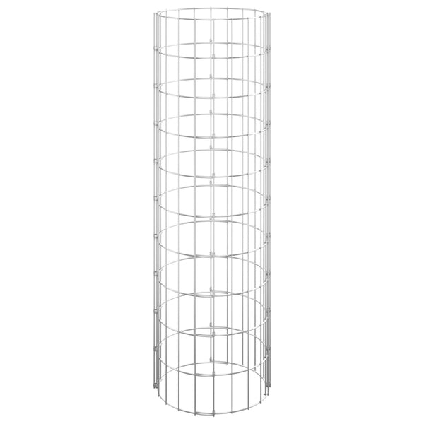 Gabion Baskets Circular Gabion Pole Galvanised Steel 30X100 Cm