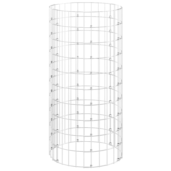 Gabion Baskets Circular Gabion Pole Galvanised Steel 50X100 Cm