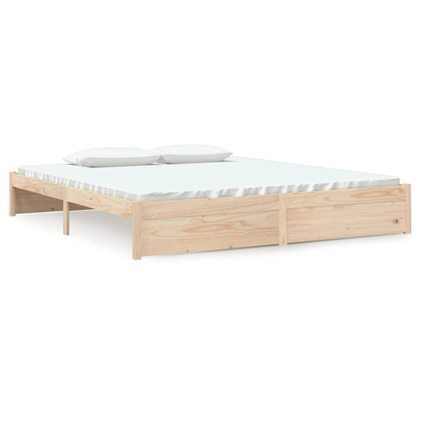 King Bed Frames Bed Frame Solid Wood 183X203 Cm King Size