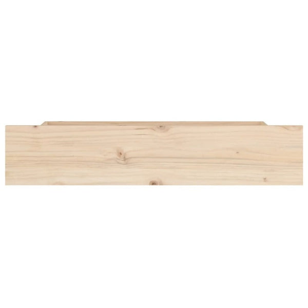 Bed Drawers 4 Pcs Solid Wood Pine