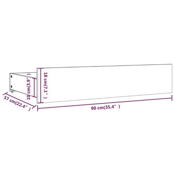 Bed Drawers 4 Pcs Solid Wood Pine