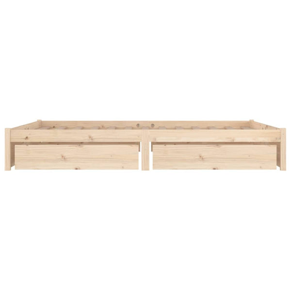 Double Bed Frames Bed Frame With Drawers 137X187 Cm Double Size