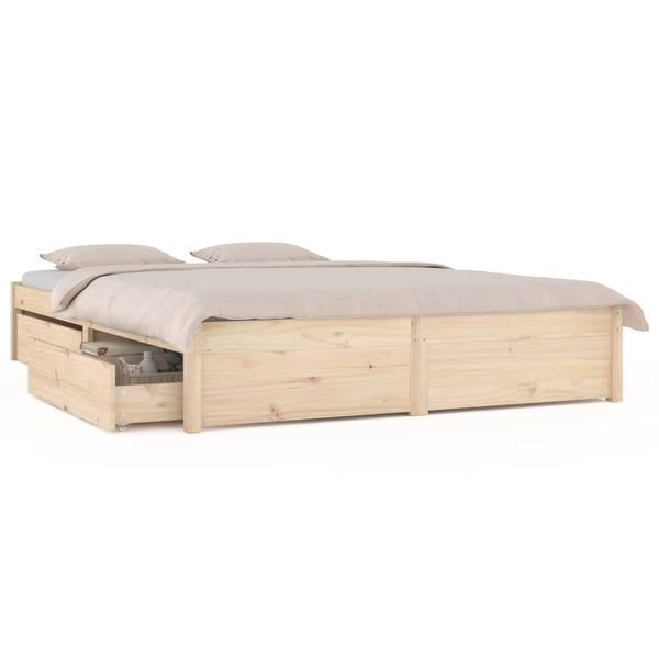 King Bed Frames Bed Frame With Drawers 183X203 Cm King Size