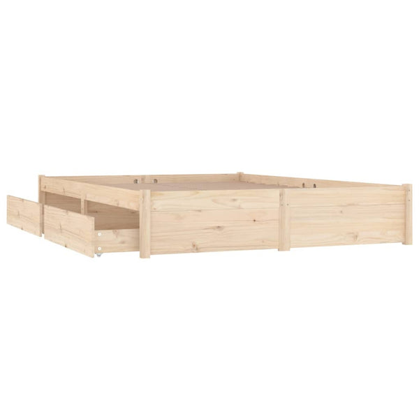 King Bed Frames Bed Frame With Drawers 183X203 Cm King Size