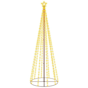 Seasonal Decorations Christmas Cone Tree Warm White 310 Leds 100X300 Cm