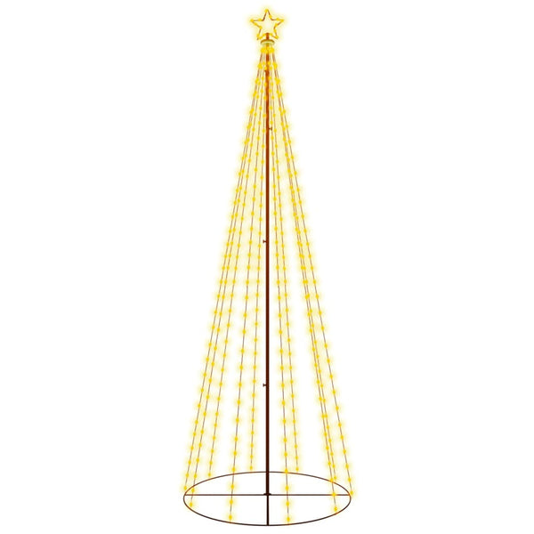 Seasonal Decorations Christmas Cone Tree Warm White 310 Leds 100X300 Cm