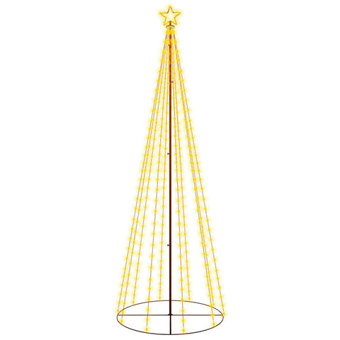 Seasonal Decorations Christmas Cone Tree Warm White 310 Leds 100X300 Cm