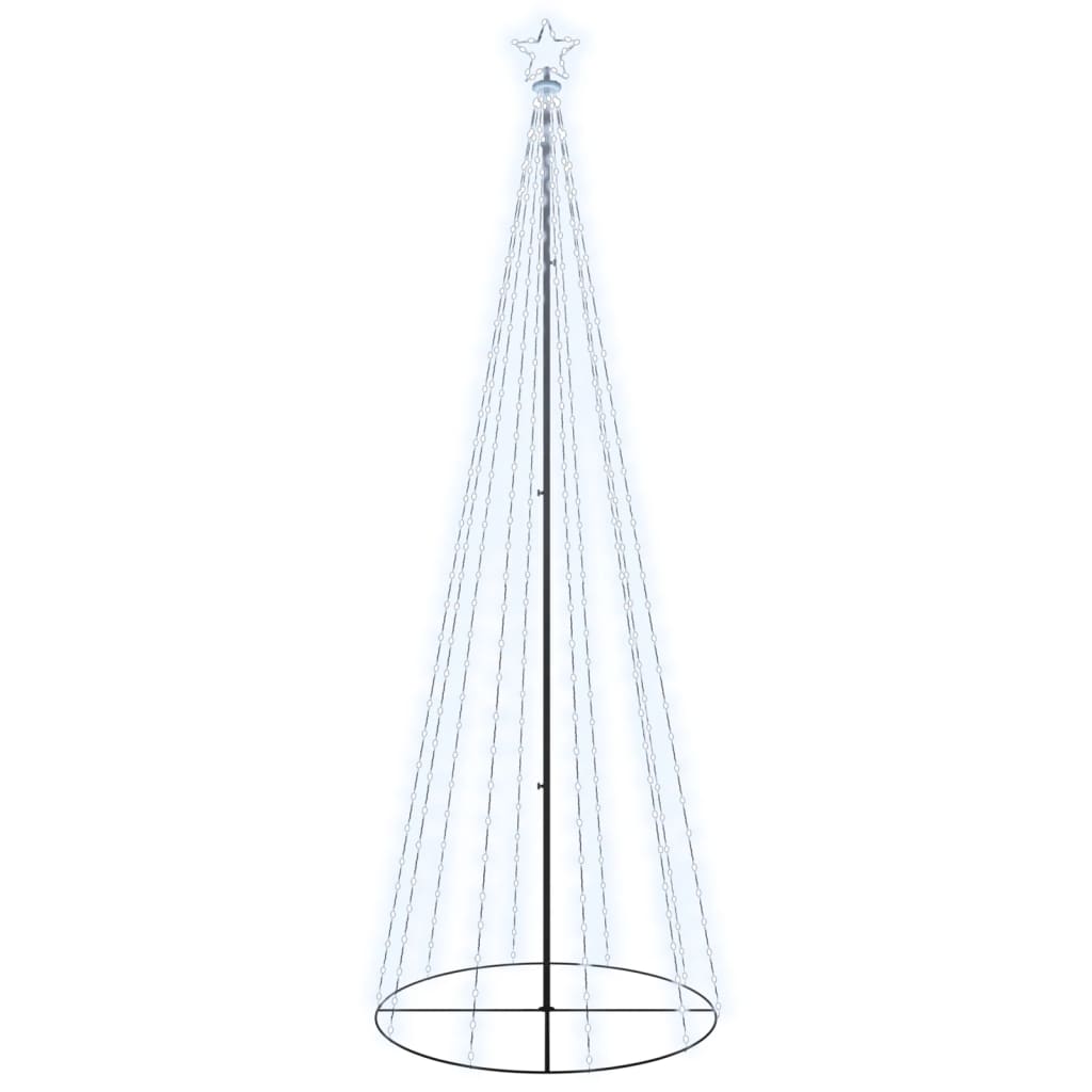 Seasonal Decorations Christmas Cone Tree Cold White 310 Leds 100X300 Cm