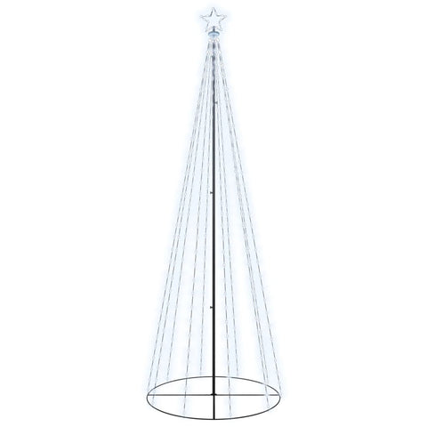 Seasonal Decorations Christmas Cone Tree Cold White 310 Leds 100X300 Cm