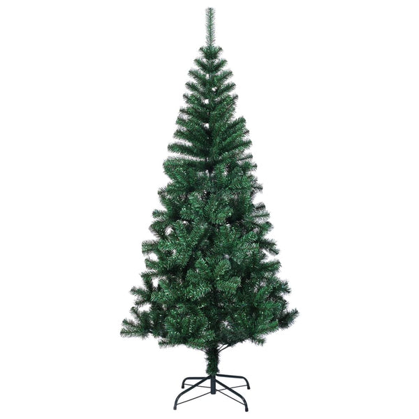 Seasonal Decorations Artificial Christmas Tree With Iridescent Tips Green 120 Cm Pvc