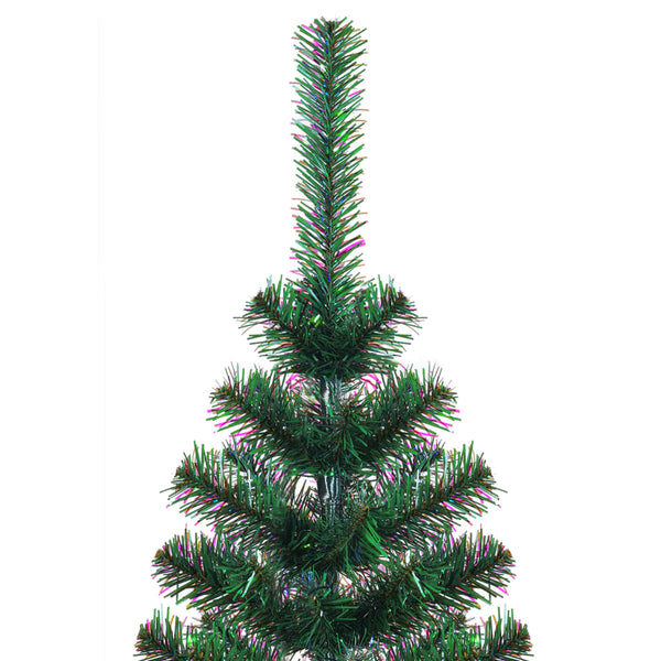 Seasonal Decorations Artificial Christmas Tree With Iridescent Tips Green 120 Cm Pvc