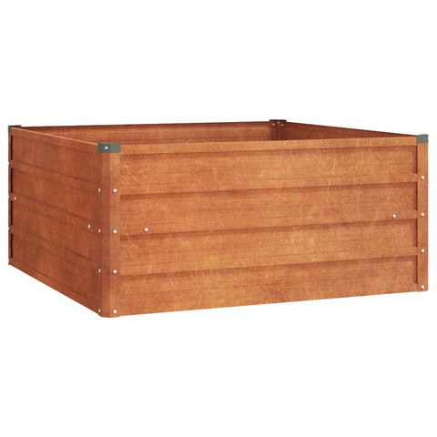 Raised Garden Beds Garden Raised Bed Rusty 100X100x45 Cm Corten Steel