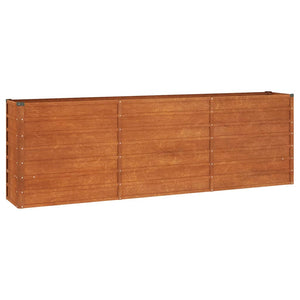 Raised Garden Beds Garden Raised Bed Rusty 240X40x77 Cm Corten Steel