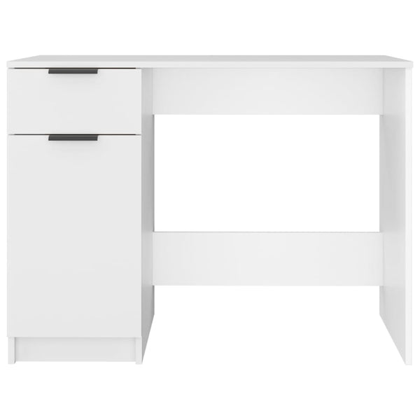 Home Office Desks Desk White 100X50x75 Cm Engineered Wood