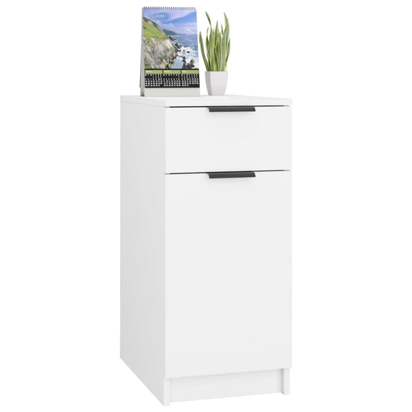 Filing Cabinets Desk Cabinet White 33.5X50x75 Cm Engineered Wood