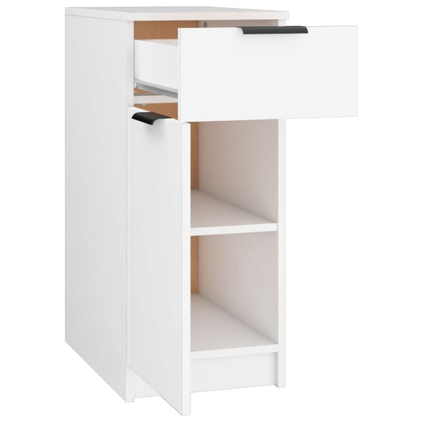 Filing Cabinets Desk Cabinet White 33.5X50x75 Cm Engineered Wood