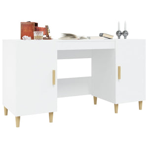 Home Office Desks Desk White 140X50x75 Cm Engineered Wood