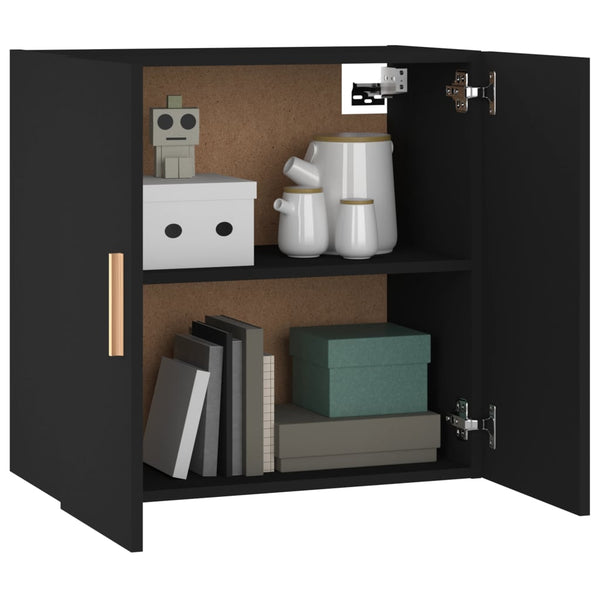 Cabinets & Cupboards Wall Cabinet Black 60X30x60 Cm Engineered Wood