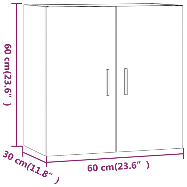 Cabinets & Cupboards Wall Cabinet Black 60X30x60 Cm Engineered Wood