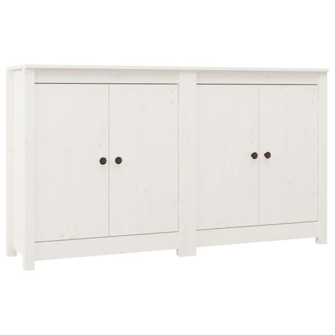 Sideboards & Buffets Sideboards 2 Pcs White 70X35x80 Cm Solid Wood Pine