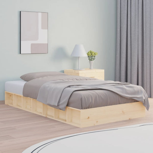 Single Bed Frames Bed Frame 92X187 Cm Single Size Solid Wood