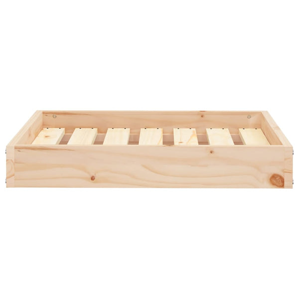 Pet Beds Dog Bed 61.5X49x9 Cm Solid Wood Pine