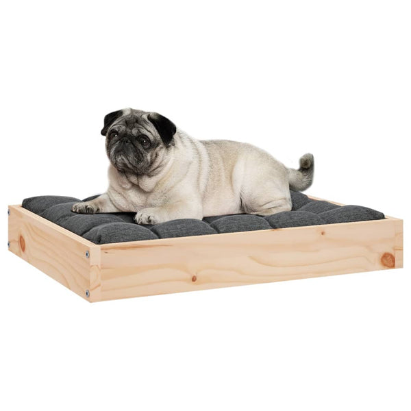 Pet Beds Dog Bed 61.5X49x9 Cm Solid Wood Pine