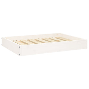 Pet Beds Dog Bed White 71.5X54x9 Cm Solid Wood Pine