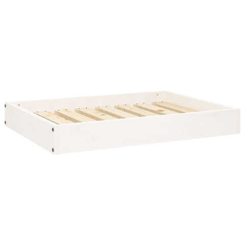 Pet Beds Dog Bed White 71.5X54x9 Cm Solid Wood Pine