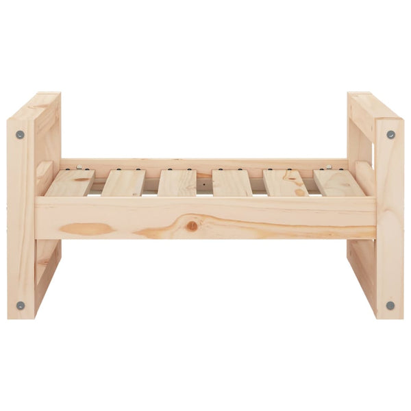 Pet Beds Dog Bed 55.5X45.5X28 Cm Solid Pine Wood