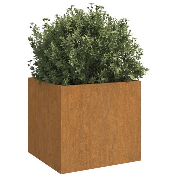 Raised Garden Beds Planters 2 Pcs 42X40x39 Cm Corten Steel