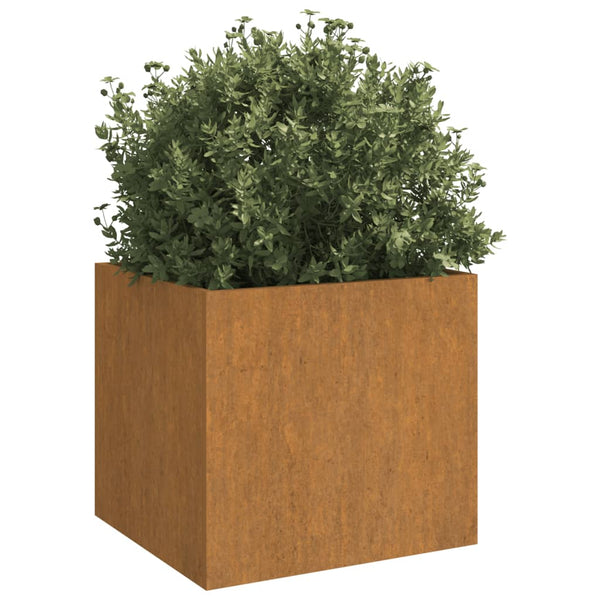 Raised Garden Beds Planters 2 Pcs 49X47x46 Cm Corten Steel