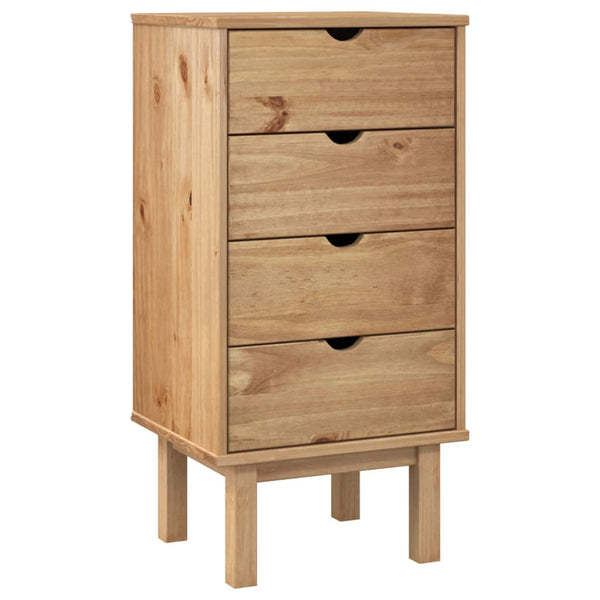 Cabinets & Cupboards Drawer Cabinet Otta 45X39x90cm Solid Wood Pine