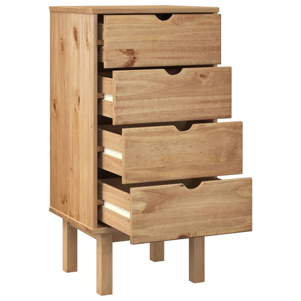 Cabinets & Cupboards Drawer Cabinet Otta 45X39x90cm Solid Wood Pine