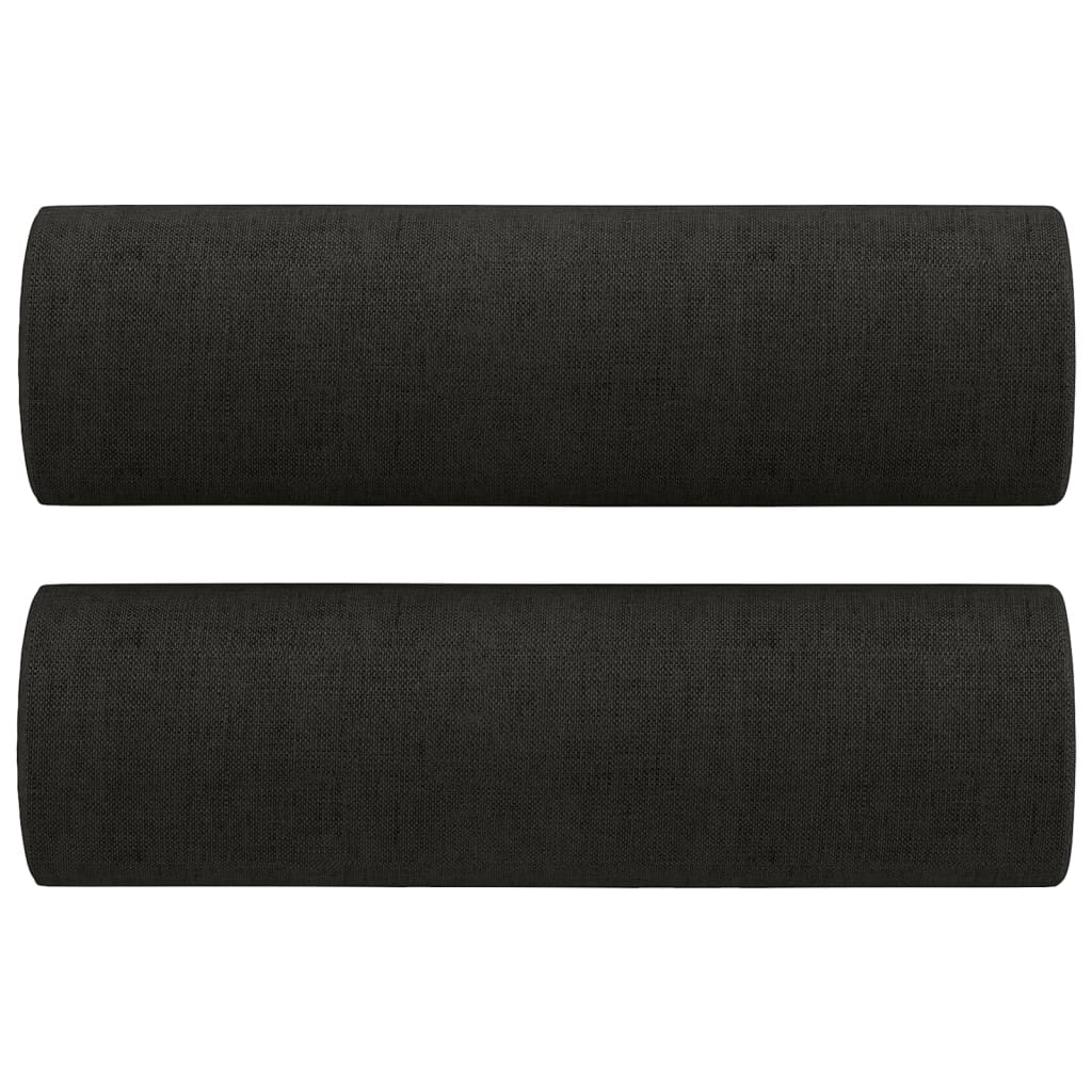 Cushions & Decorative Pillows Throw Pillows 2 Pcs Black 15X50 Cm Fabric